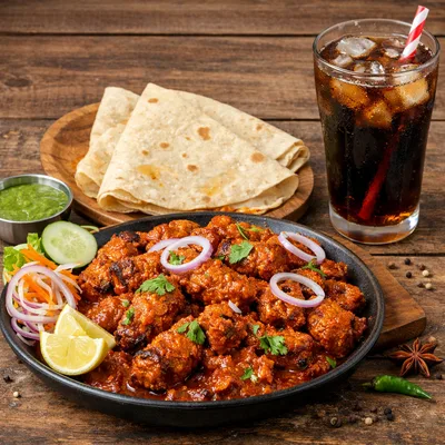 Masala Chaap + 2 Rumali + Cold Drink